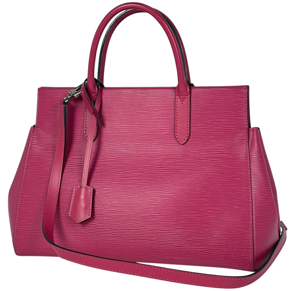 Louis Vuitton Marly Handbag Epi Leather Pivoine Pink